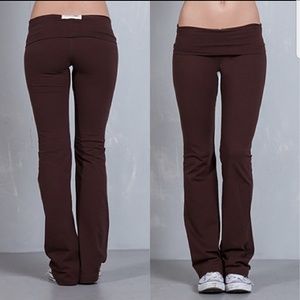 brown yoga pants bootcut